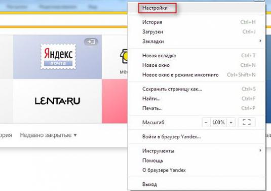 Jak skonfigurować przeglądarkę Yandex?