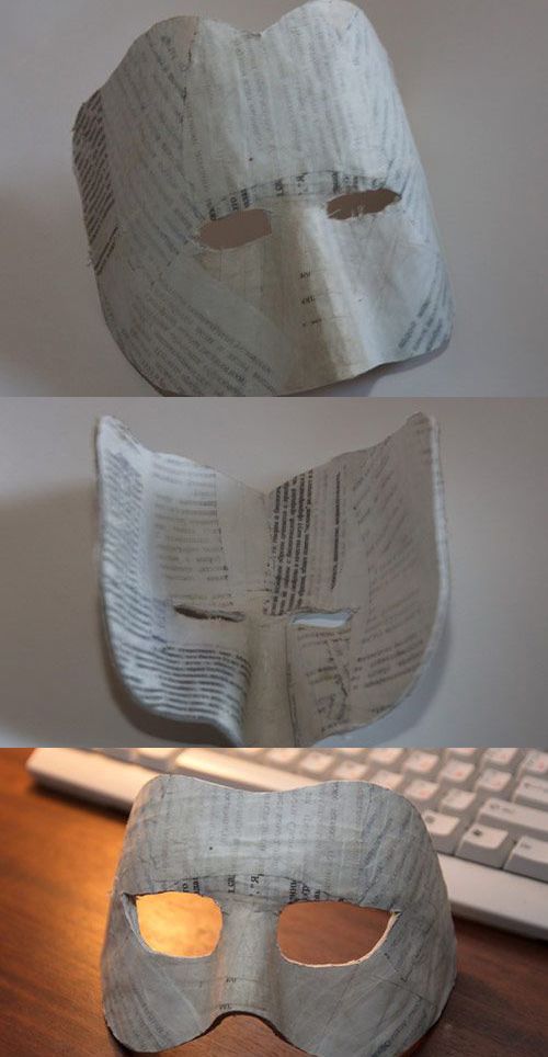Jak zrobić maskę z papieru mache?